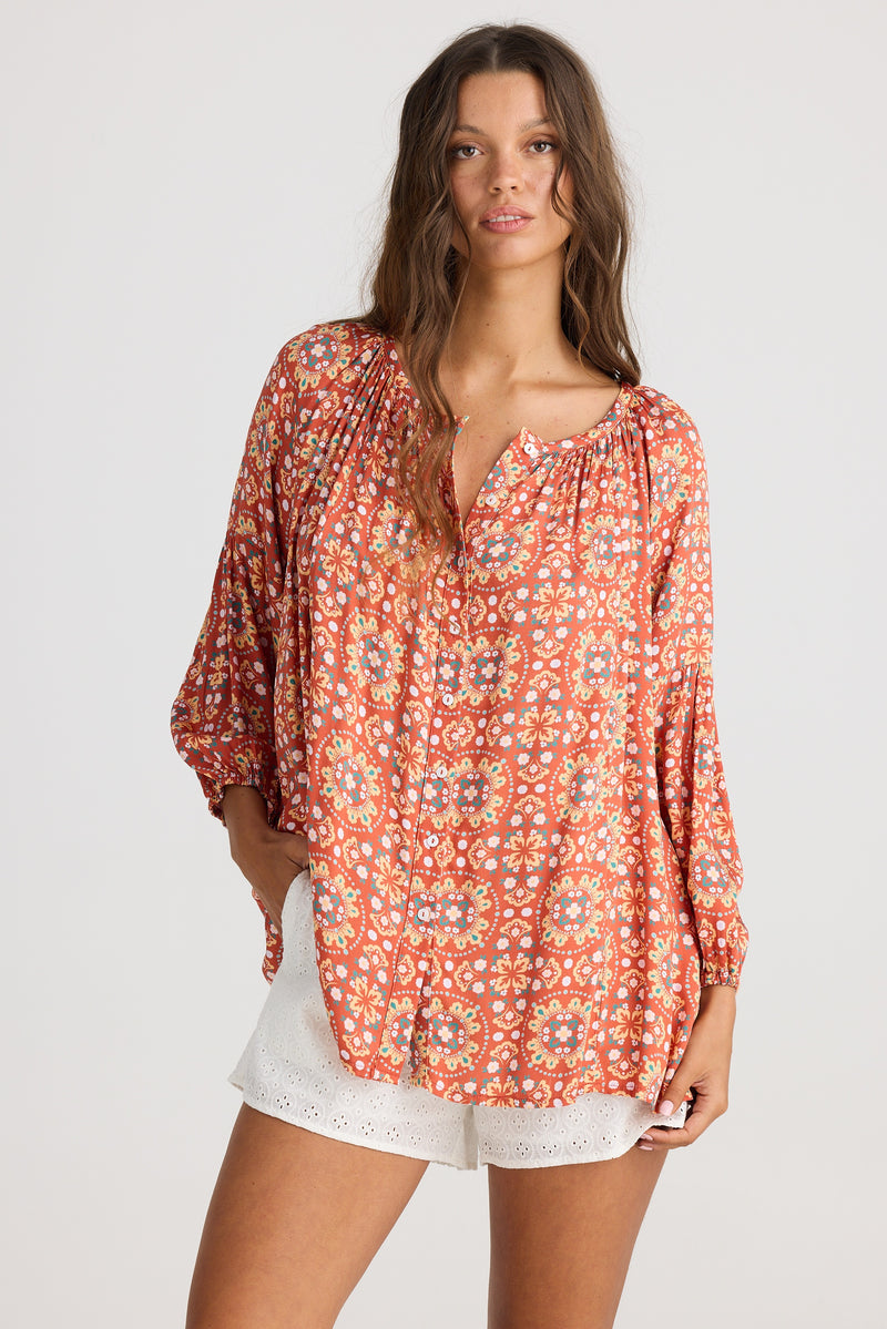 Talisman Dreamcatcher Top in Medina Spice