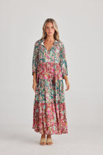 Talisman Damascus Dress in Rose Garden