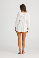 Talisman Isla Blouse in White Broderie