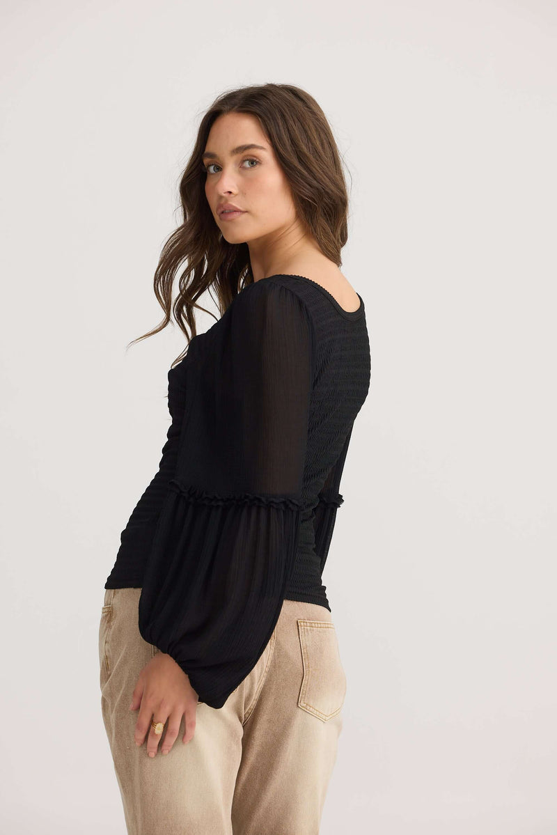 Talisman Whimsy Top in Black