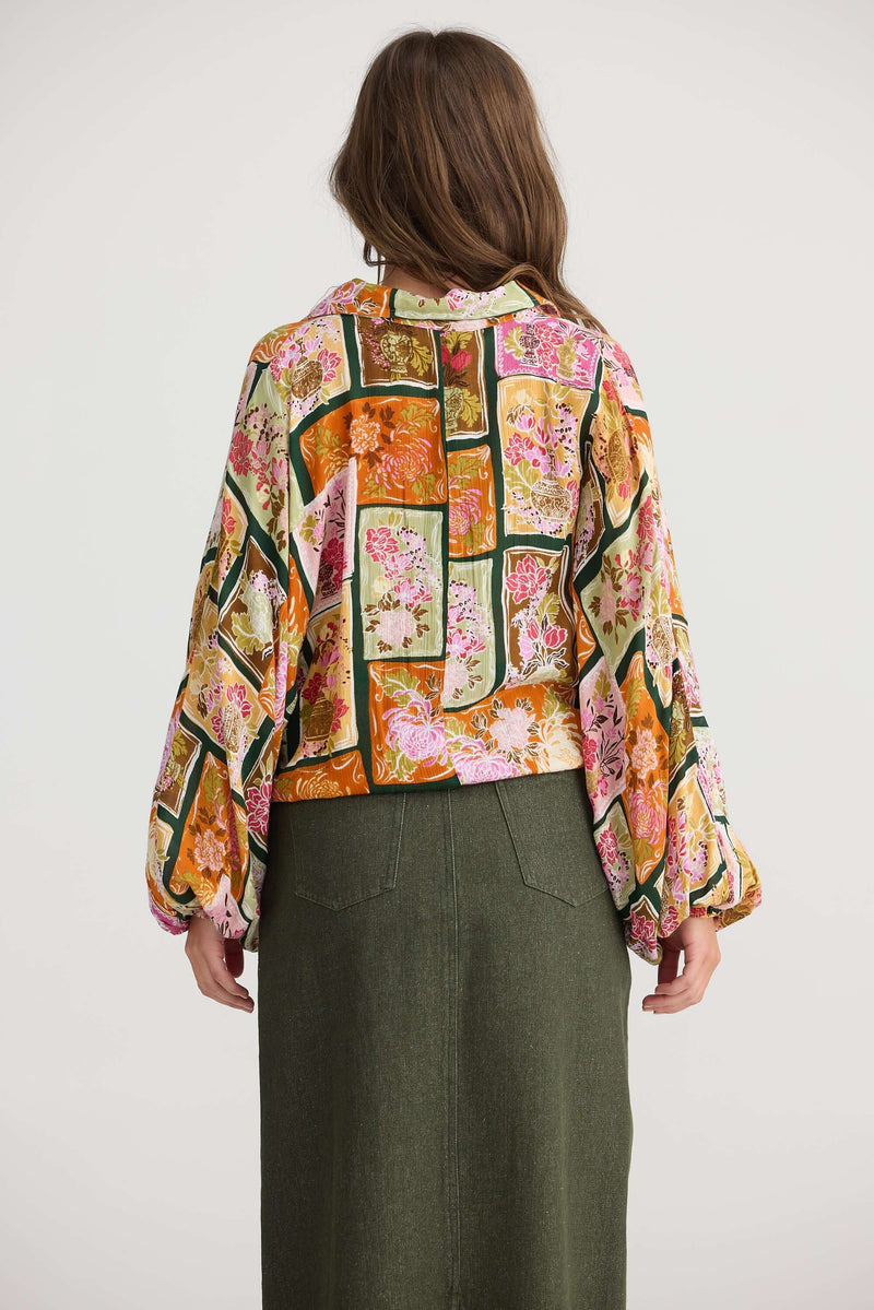 Talisman Hazel Shirt in Postcard Petals