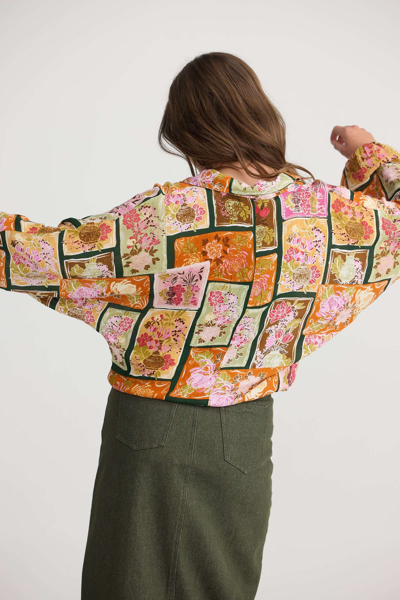 Talisman Hazel Shirt in Postcard Petals