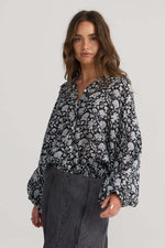 Talisman Hazel Shirt in Black Moon River