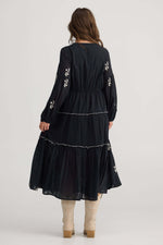 Talisman Vadella Dress in Black Off White