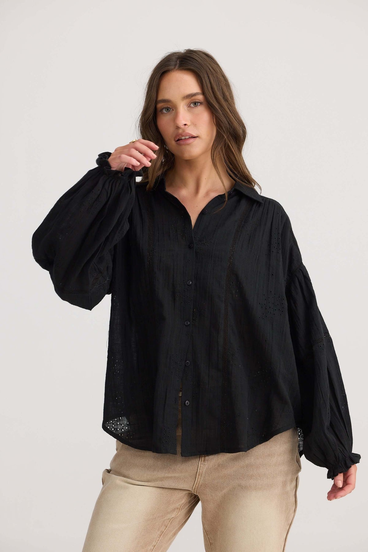 Talisman Anastasia Shirt in Black