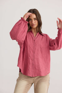 Talisman Anastasia Shirt in Rose Pink