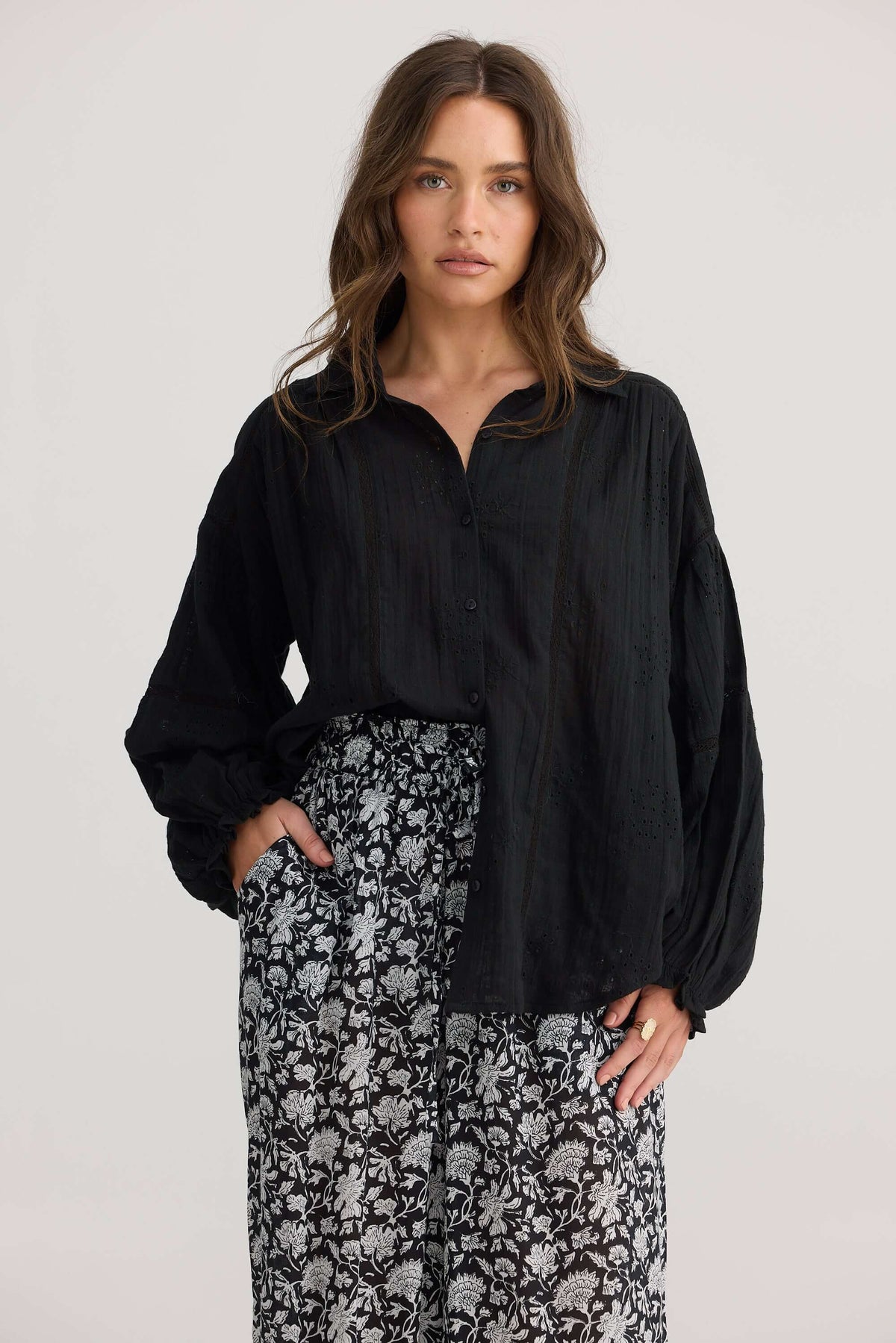 Talisman Anastasia Shirt in Black