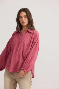 Talisman Anastasia Shirt in Rose Pink