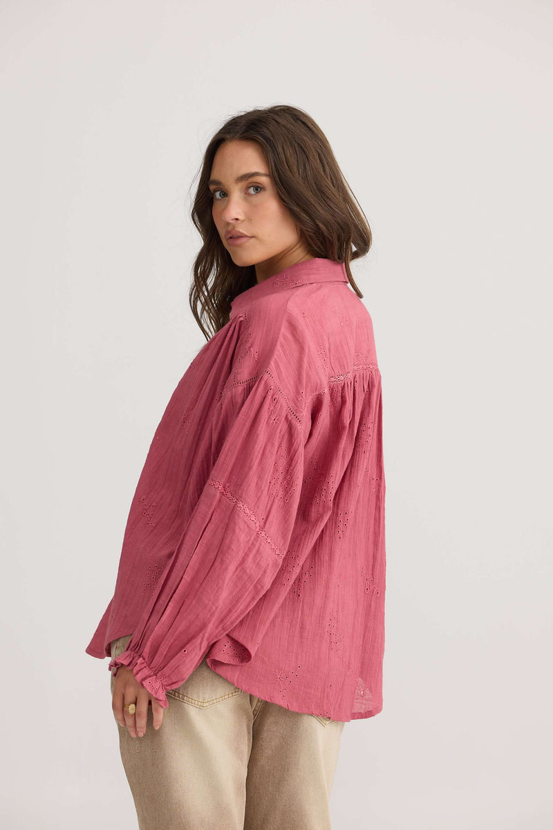 Talisman Anastasia Shirt in Rose Pink