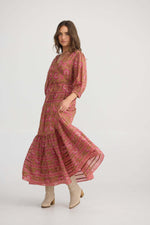 Talisman Tara Wrap Dress in Autumn Spritz