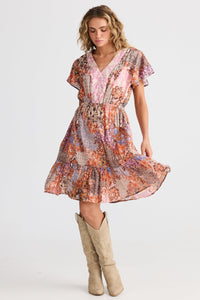 Talisman Ava Mini Dress in Dream Weaver  Meadow Muse