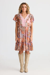 Talisman Ava Mini Dress in Dream Weaver  Meadow Muse