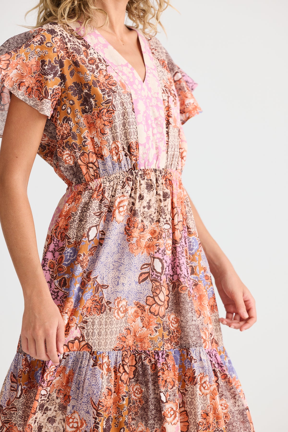 Talisman Ava Mini Dress in Dream Weaver  Meadow Muse