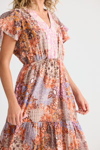 Talisman Ava Mini Dress in Dream Weaver  Meadow Muse