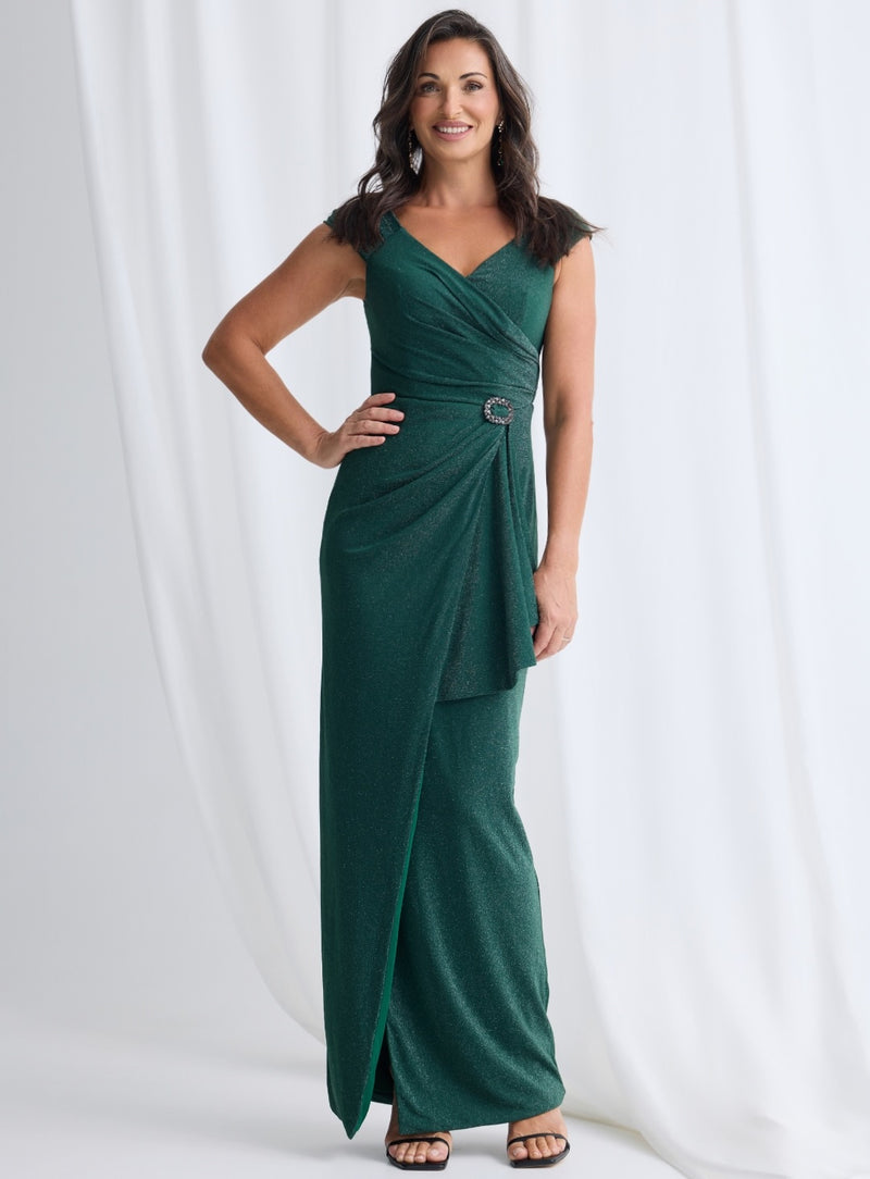 Trellis Lane CONNIE Gown in Emerald Shimmer