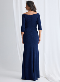 Trellis Lane VIANNE Sleeve Gown in Navy