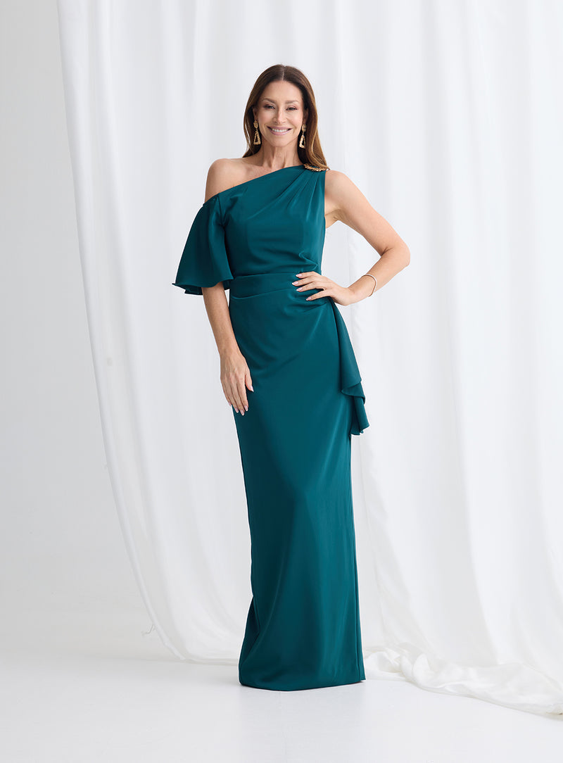 Trellis Lane Mishy Gown in Teal
