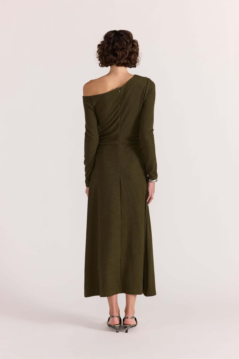 Staple the Label Mason Midi Dress in Khaki