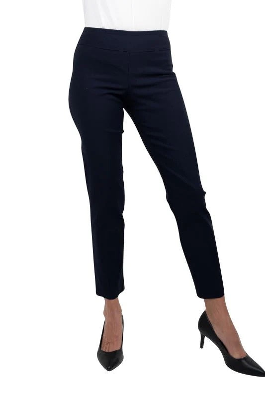 UP! Basic 28 Inch Straight Leg Pant in Navy 64566UP