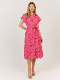 Fate + Becker Worth It Dress in Hot Pink