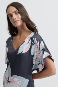 Yarra Trail NATIVE Dress in Navy Flora