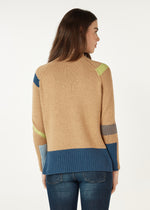 Zaket & Plover Road Map Jumper in Camel