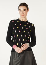 Zaket & Plover Magestic Crew Neck Jumper in Black