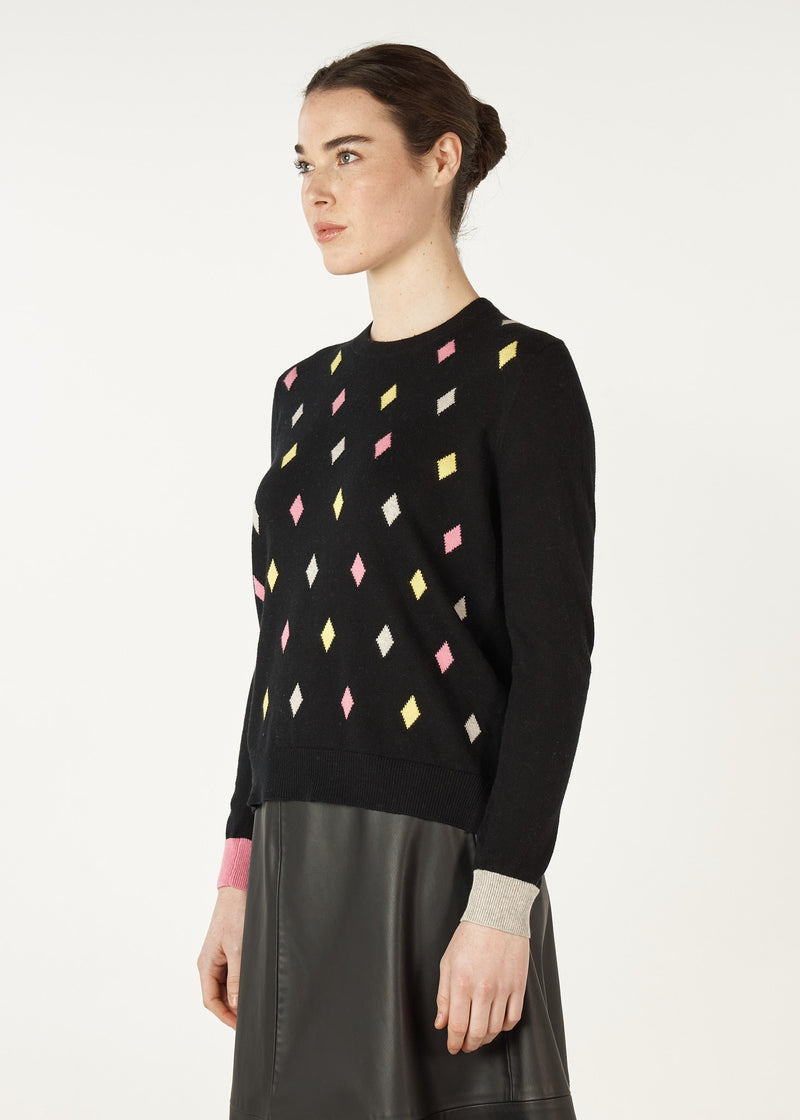 Zaket & Plover Magestic Crew Neck Jumper in Black