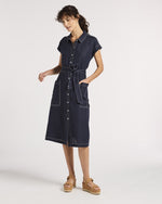 Yarra Trail Ladder Dress in Navy