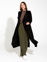 Fate & Becker Bombshell Suede Trenchcoat in Black