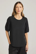 Yarra Trail Mira Tee in Burnout Black