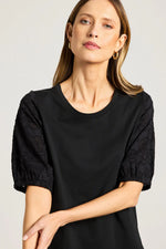 Yarra Trail Mira Tee in Burnout Black