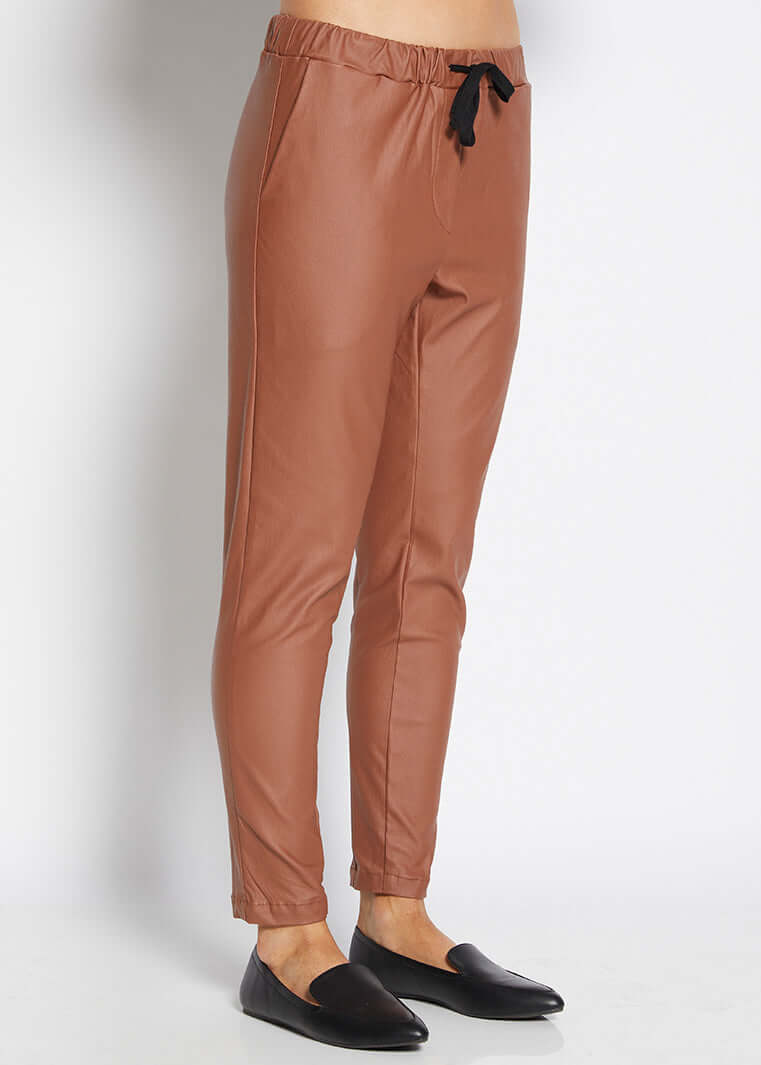 Philosophy CROW Coated Droppie Pant in Caramel