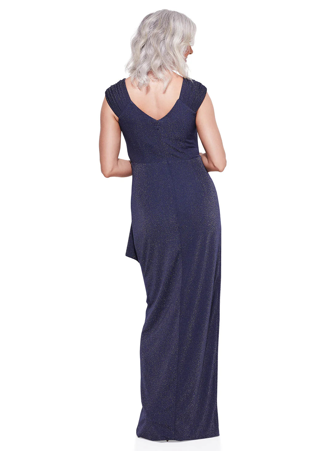 Trellis Lane CONNIE Gown in Navy Shimmer