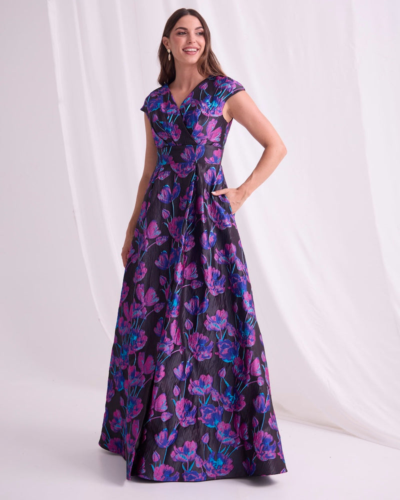 Trellis Lane DEANDRA Maxi in Black Pink