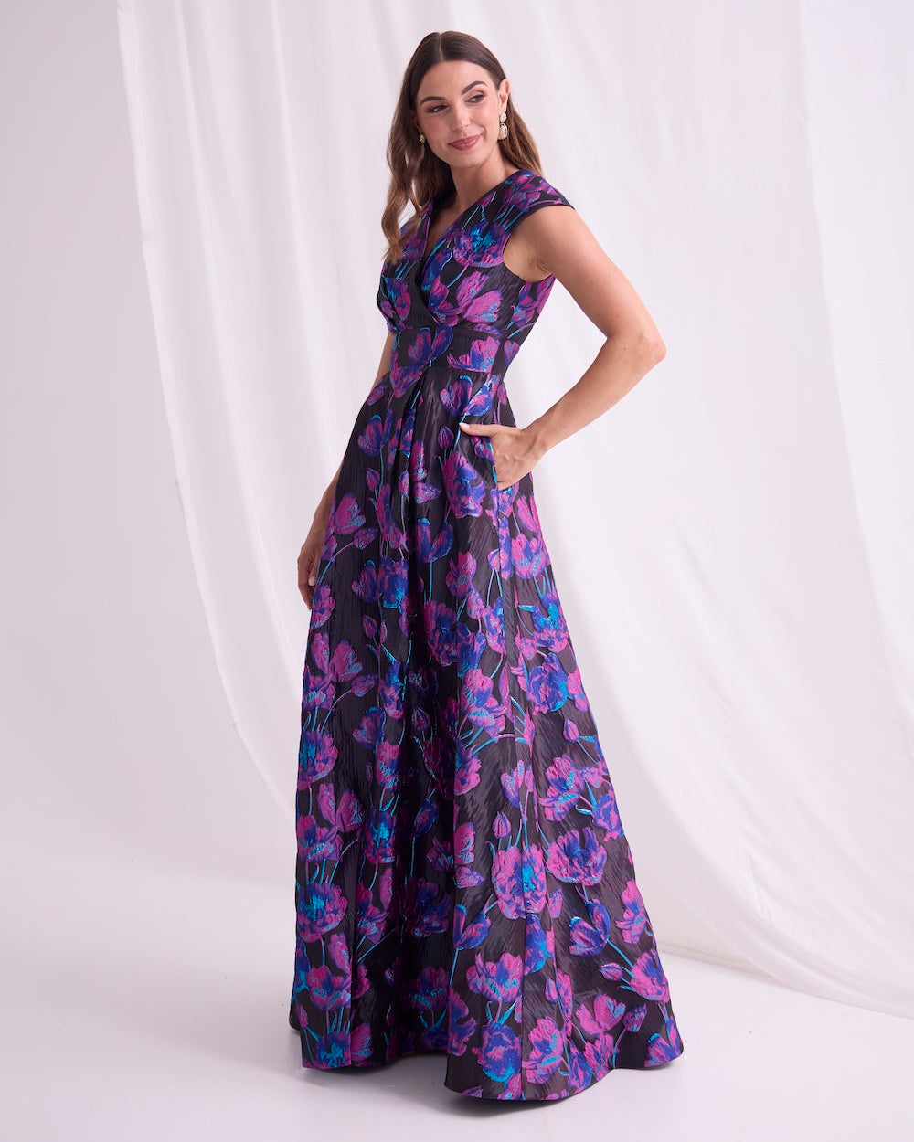 Trellis Lane DEANDRA Maxi in Black Pink