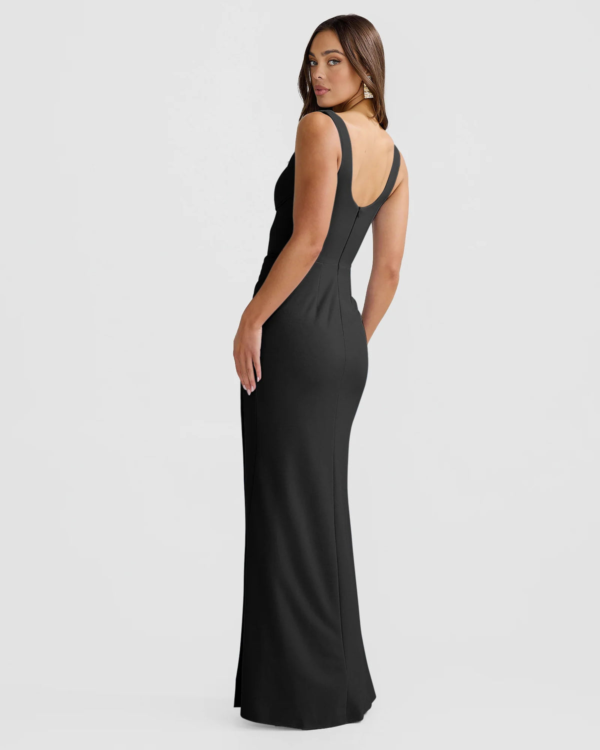 Catherine Ferraro Elena Gown in Black