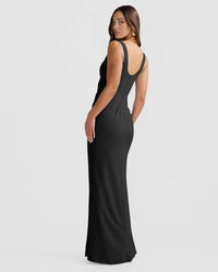 Catherine Ferraro Elena Gown in Black