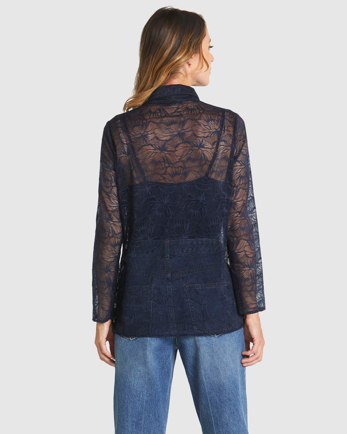 Fate + Becker Domino Shirt in Navy