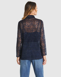 Fate + Becker Domino Shirt in Navy