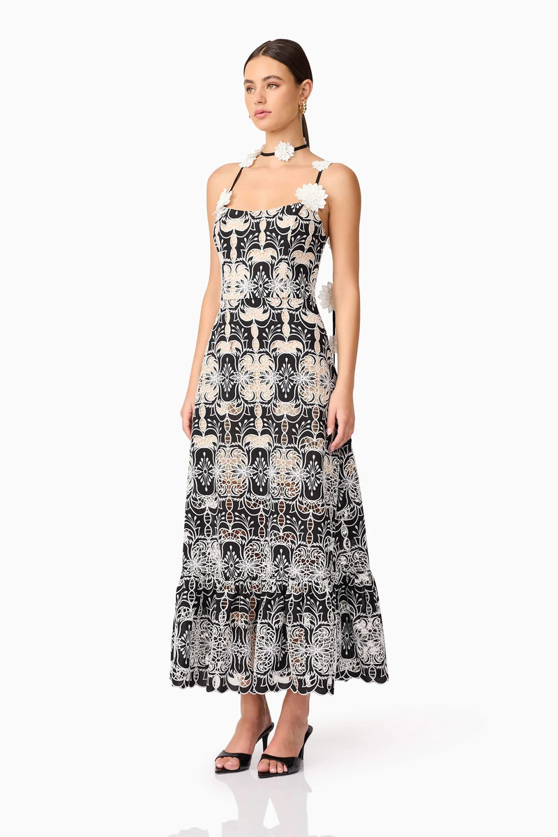 long sleeve crochet midi dress Zimmermann Wylie Shell Crochet Midi, Taupe, Size 0