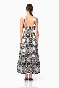 Elliatt Jolie Midi Dress in Black White