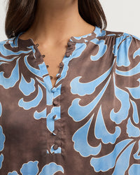 Yara Trail ELEGANCE Shirt in Blue Chocolate