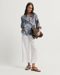 Yara Trail ELEGANCE Shirt in Blue Chocolate