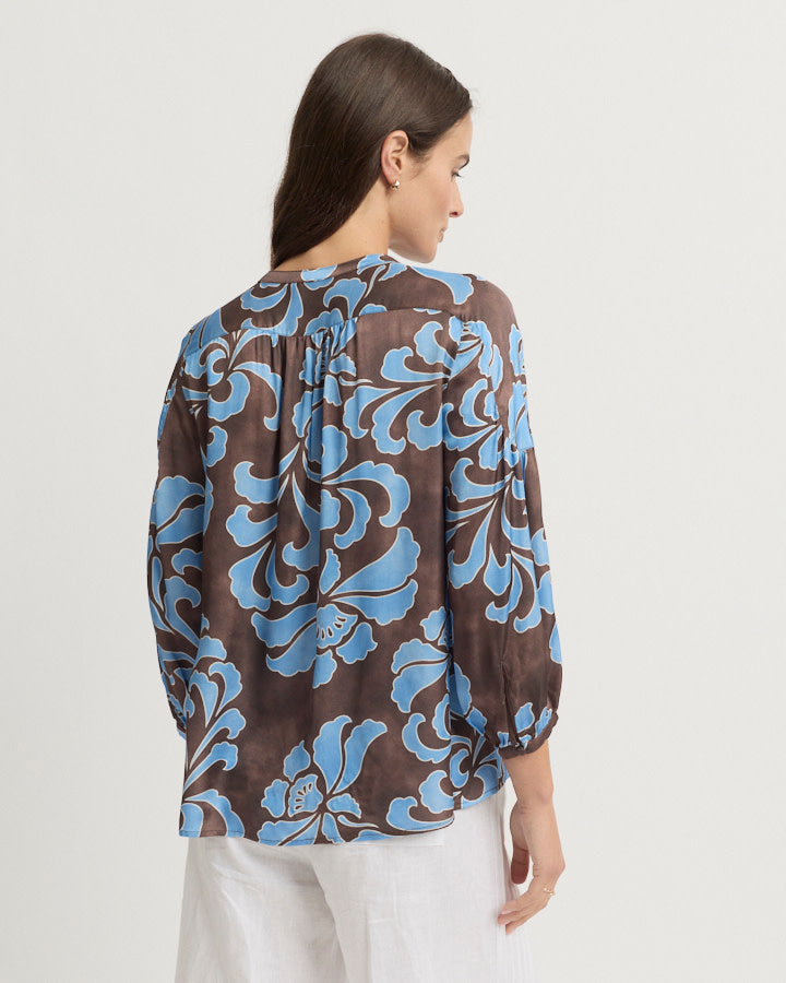 Yara Trail ELEGANCE Shirt in Blue Chocolate