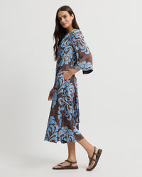 Yarra Trail ELEGANCE Dress in Blue Chocolate