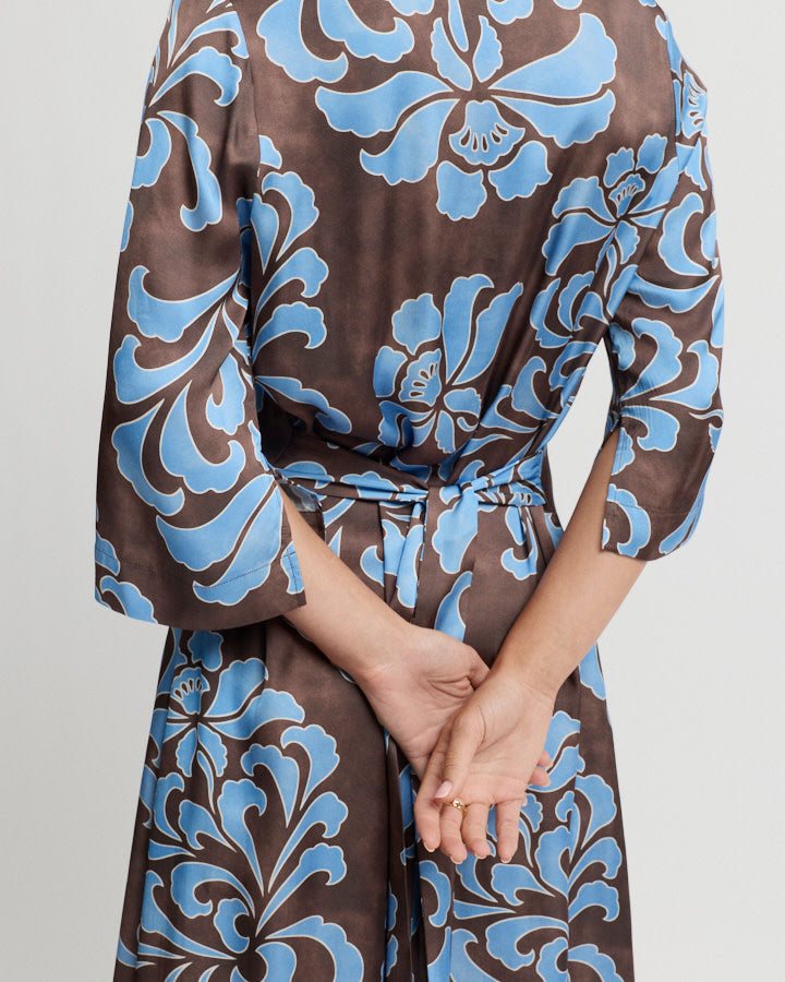 Yarra Trail ELEGANCE Dress in Blue Chocolate