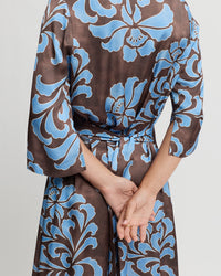 Yarra Trail ELEGANCE Dress in Blue Chocolate