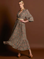 Fate & Becker Everywhere Boho Tiered Maxi in Vintage Paisely