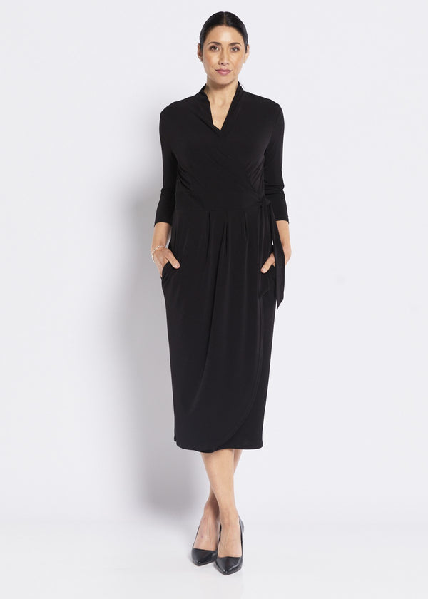Philosophy NESS Wrap Dress in Black